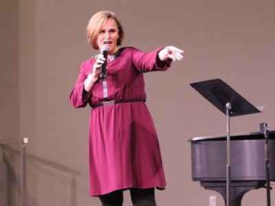 Dr. Fran Coleman of Palmetto Opera introduces CIU students to "Opera is Awesome" (Photos by Chariti Mealing)